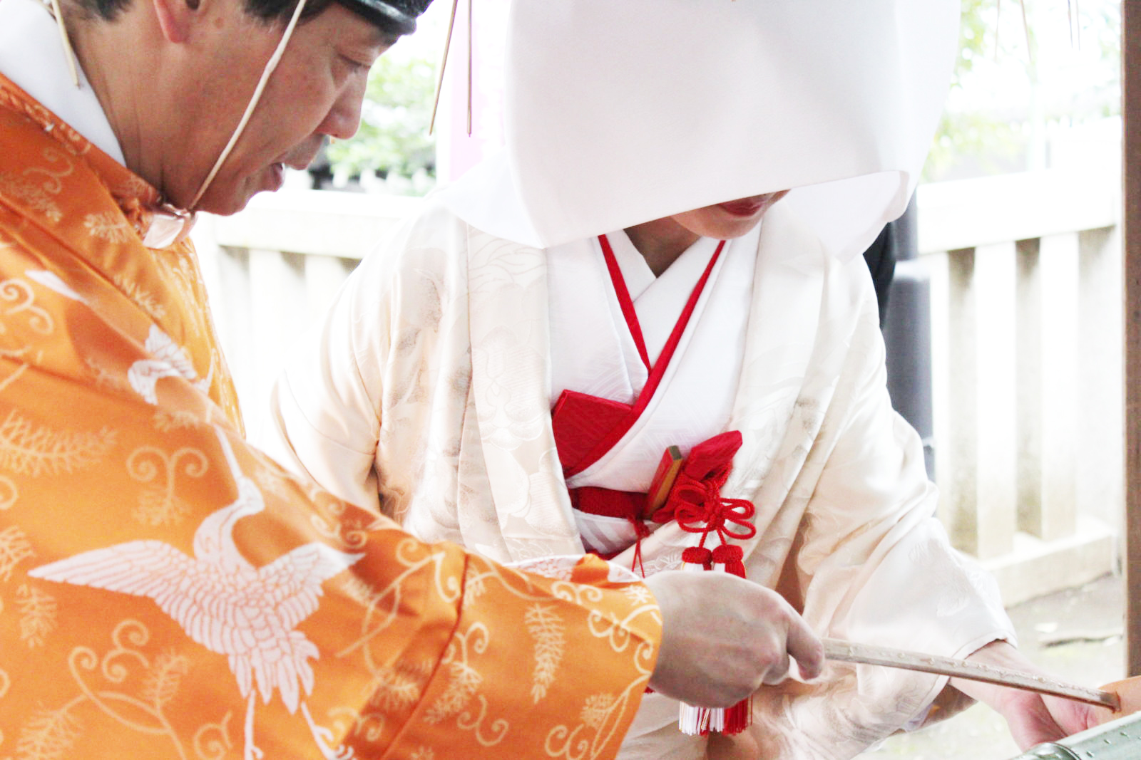 手水舎にてお清め