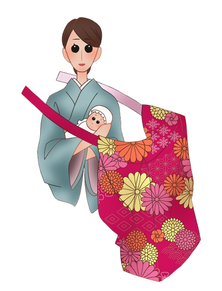 祝い着の掛け方